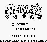 Spanky's Quest (Europe) Title Screen